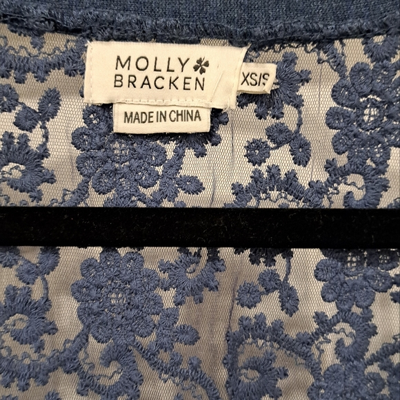 MOLLY BRACKEN Open-Front Long Cardigan - Picture 2 of 4